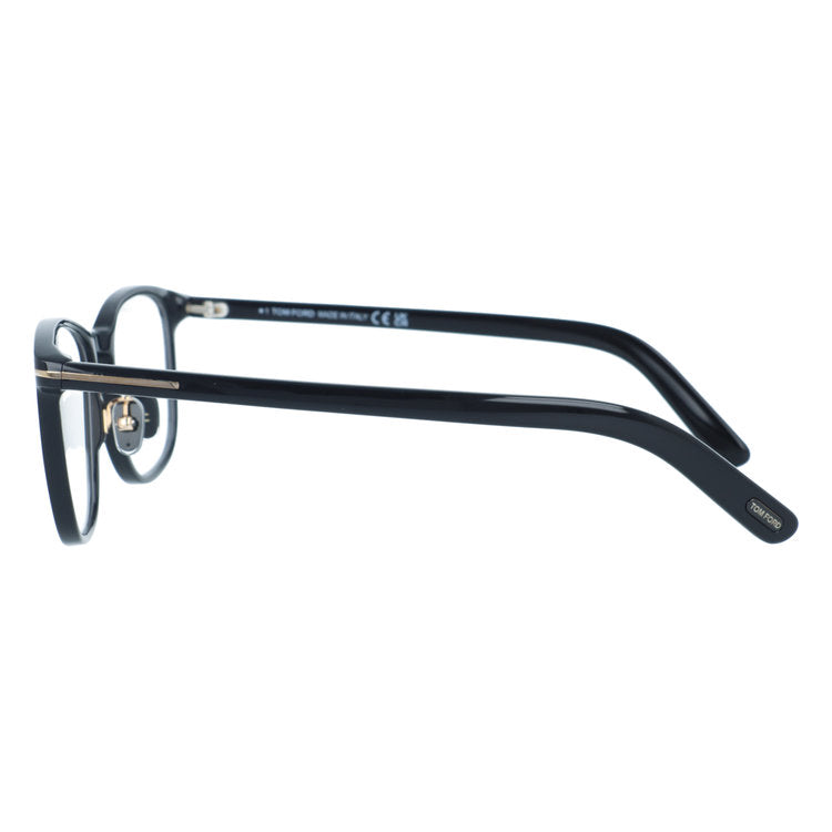 トムフォード メガネフレーム エコ 伊達メガネ アジアンフィット TOM FORD ECO FT5918-D-B 001 52サイズ （TF5918DB 001 52） ウェリントン型 ブルーライトカット サステナブル 黒縁 クロブチ ユニセックス メンズ レディース
