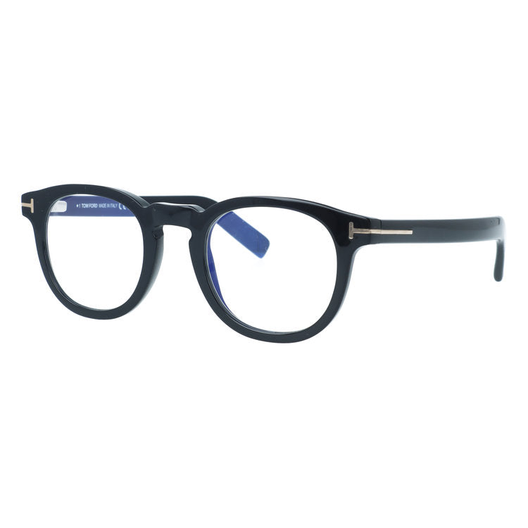 トムフォード メガネフレーム レギュラーフィット TOM FORD TF5629-B 001 48サイズ ウェリントン型 ブルーライトカット 黒縁 クロブチ ユニセックス メンズ レディース