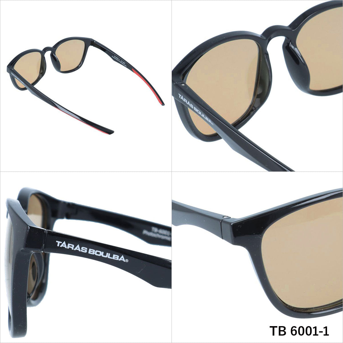 タラスブルバ サングラス 偏光調光サングラス アジアンフィット TARASBOULBA TB 6001 51サイズ ウエリントン型 ユニセックス メンズ レディース