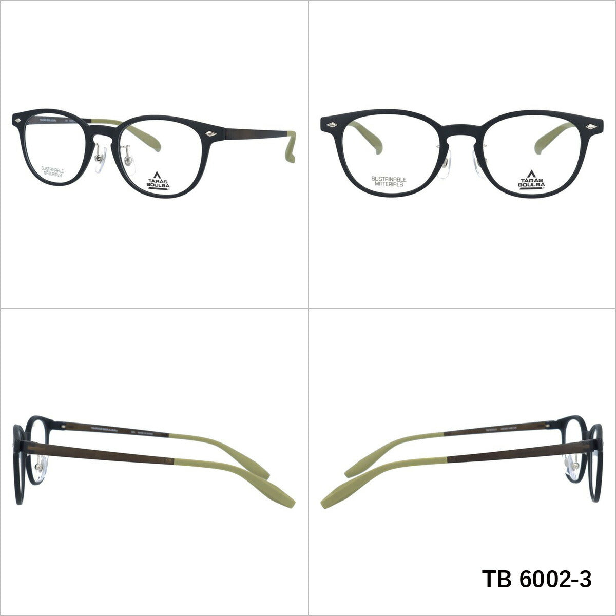 タラスブルバ メガネ 眼鏡 フレーム 度付き 伊達 カラーレンズ メンズ レディース TARASBOULBA ブランド TBS 6002 49 ボストン | 老眼鏡 PCレンズ ブルーライトカット 遠近両用 対応可能 紫外線 対策 おすすめ 人気 プレゼント