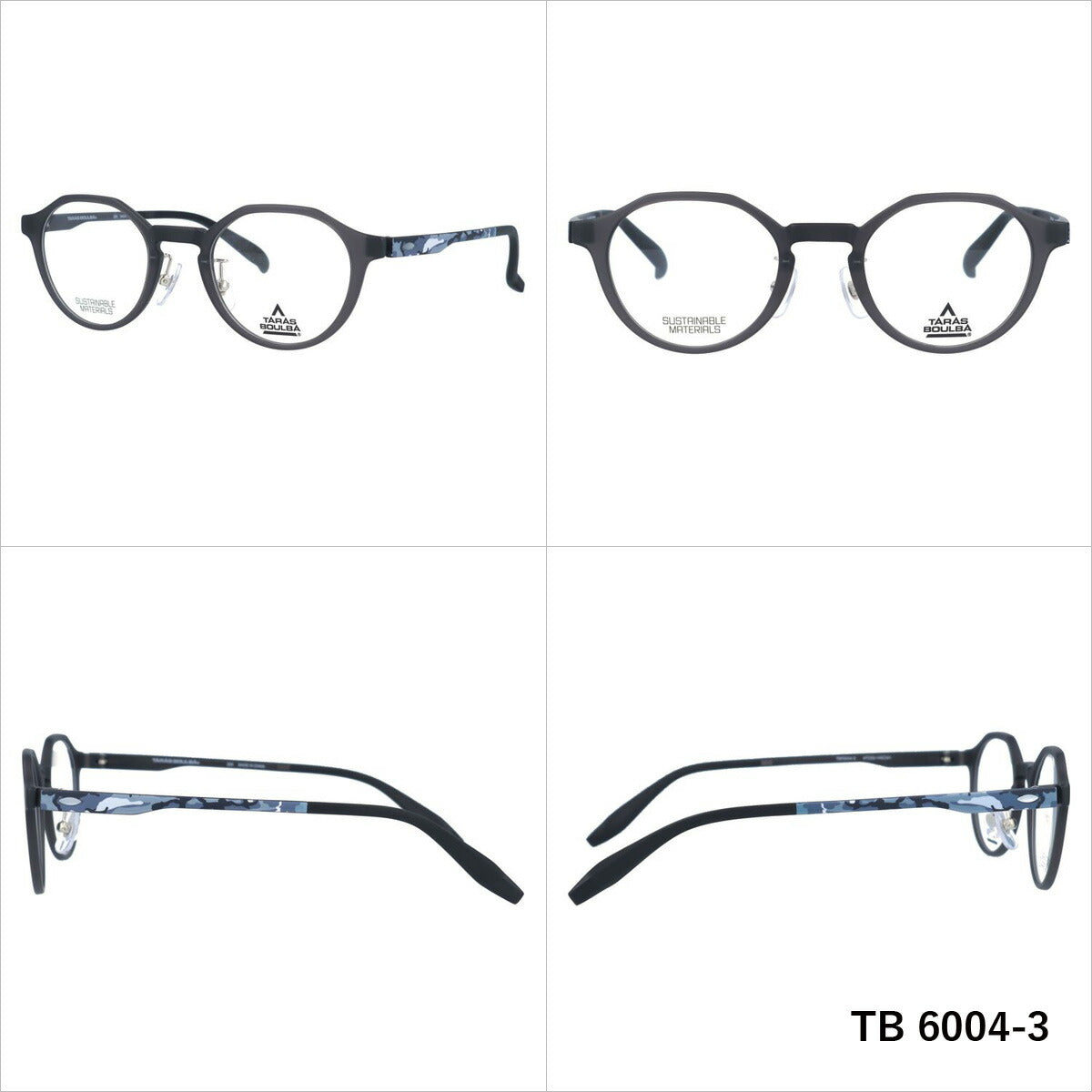 タラスブルバ メガネ 眼鏡 フレーム 度付き 伊達 カラーレンズ メンズ レディース TARASBOULBA ブランド TBS 6004 47 ボストン | 老眼鏡 PCレンズ ブルーライトカット 遠近両用 対応可能 紫外線 対策 おすすめ 人気 プレゼント