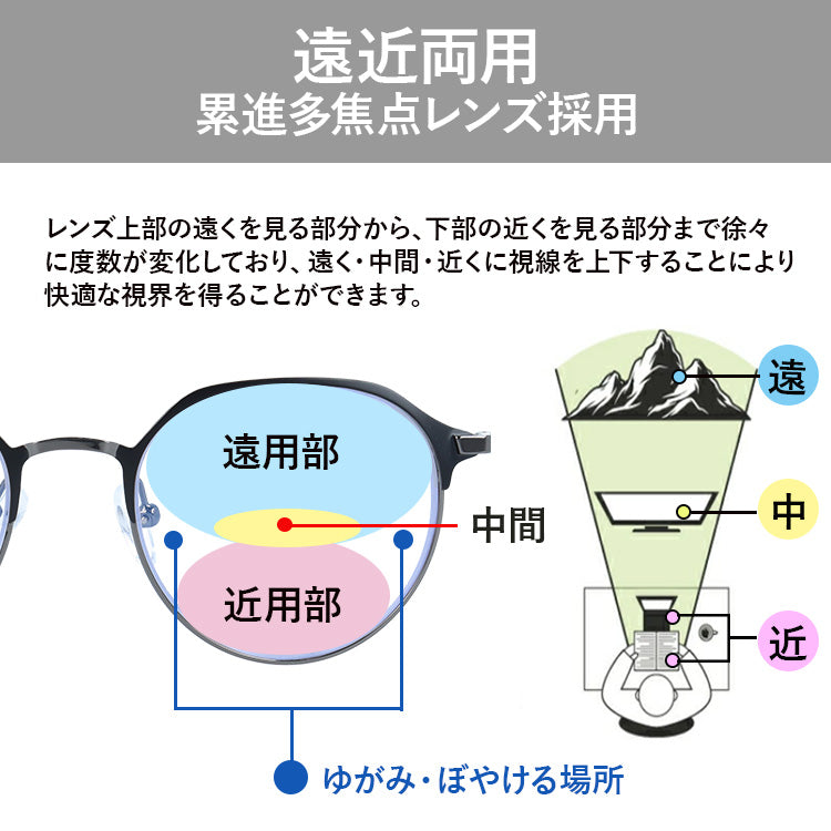 タラスブルバ 遠近両用メガネ 老眼鏡 TARAS BOULBA TBR 3002-1 53サイズ 度数：+1.50～+2.50 ウェリントン 遠近両用リーディンググラス ユニセックス メンズ レディース ラッピング無料