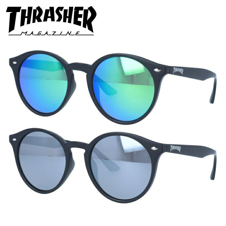 スラッシャー サングラス ミラーレンズ カラーレンズ メンズ レディース UVカット THRASHER ブランド CIELO 1021 51 ボストン | 紫外線 対策 おすすめ 人気 プレゼント 運転 ドライブ レジャー キャンプ アウトドア 釣り フィッシング 海 川 山 春 夏 秋 冬 ランニング