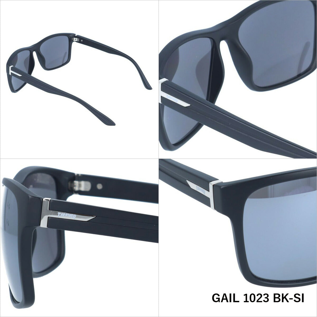 【訳あり】スラッシャー サングラス ミラーレンズ カラーレンズ メンズ レディース UVカット THRASHER ブランド GAIL 1023 56 ウェリントン | 紫外線 対策 人気 プレゼント 人気 ドライブ レジャー キャンプ アウトドア 釣り フィッシング 海 川 山 春 夏 秋 冬 ランニング