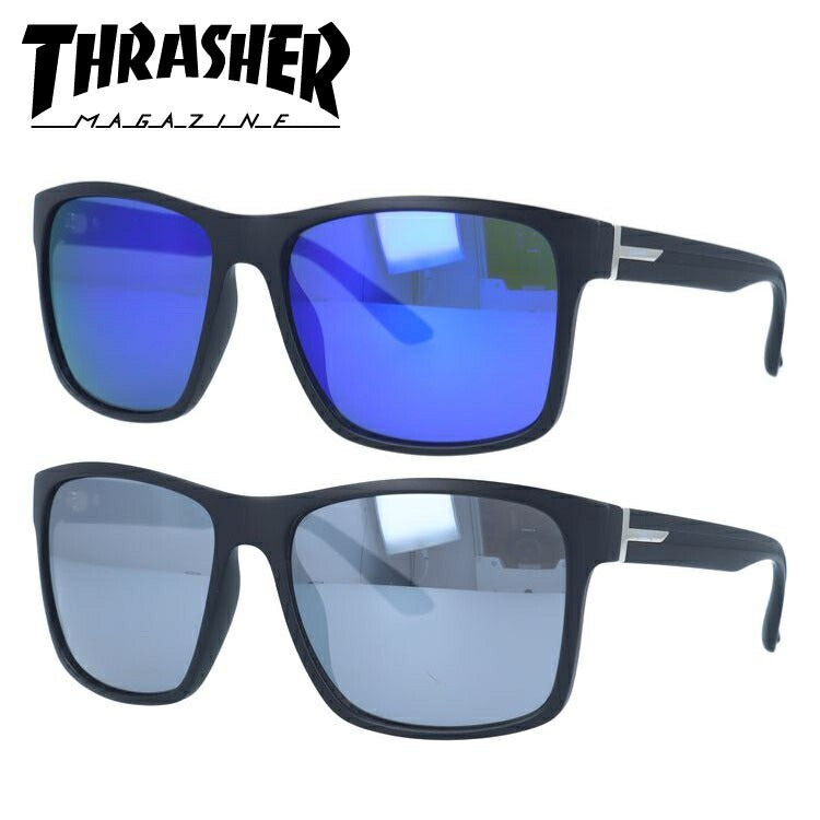 スラッシャー サングラス ミラーレンズ カラーレンズ メンズ レディース UVカット THRASHER ブランド GAIL 1023 56 ウェリントン | 紫外線 対策 おすすめ 人気 プレゼント 運転 ドライブ レジャー キャンプ アウトドア 釣り フィッシング 海 川 山 春 夏 秋 冬 ランニング