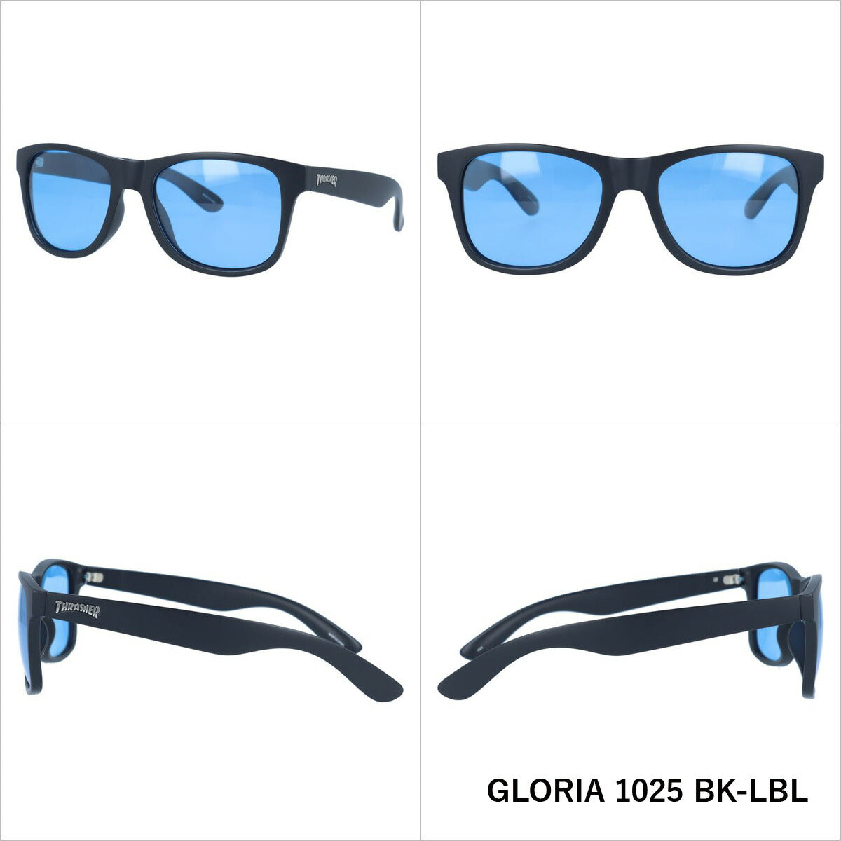 【訳あり】スラッシャー 偏光 サングラス カラーレンズ メンズ レディース UVカット THRASHER ブランド GLORIA 1025 54 ウェリントン | 紫外線 対策 おすすめ 人気 プレゼント ドライブ レジャー キャンプ アウトドア フィッシング 海 川 山 春 夏 秋 冬 ランニング