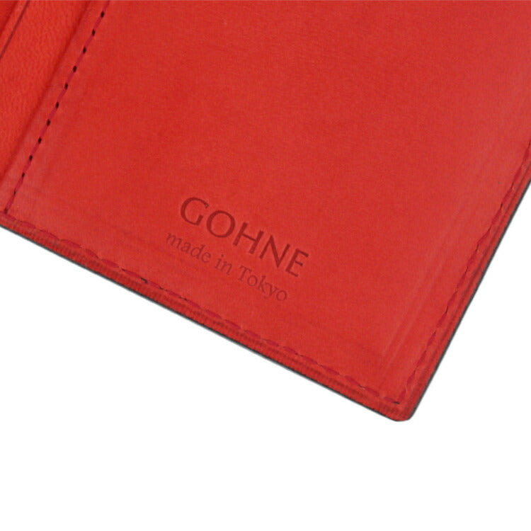 【made in Tokyo 日本製】長財布 緑 黒 赤 青 茶 本革 イタリアンレザー 牛革（型押し）×牛革 GOHNE ゴーネ M1102-19A 全4カラー リアルレザー 型押し 小銭入れ付き メンズ 男性 夫 彼氏 息子 新社会人 フレッシャーズ 新生活 ビジネス ラッピング無料