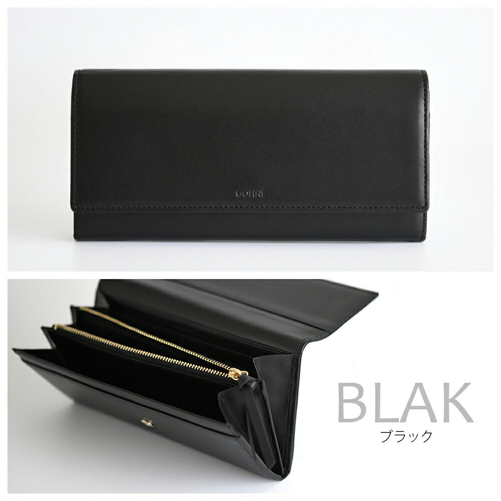 【made in Tokyo 日本製】長財布 レディース 本革 牛革 リアルレザー GOHNE ゴーネ L1103-19A 全5カラー 小銭入れ付き ラッピング無料