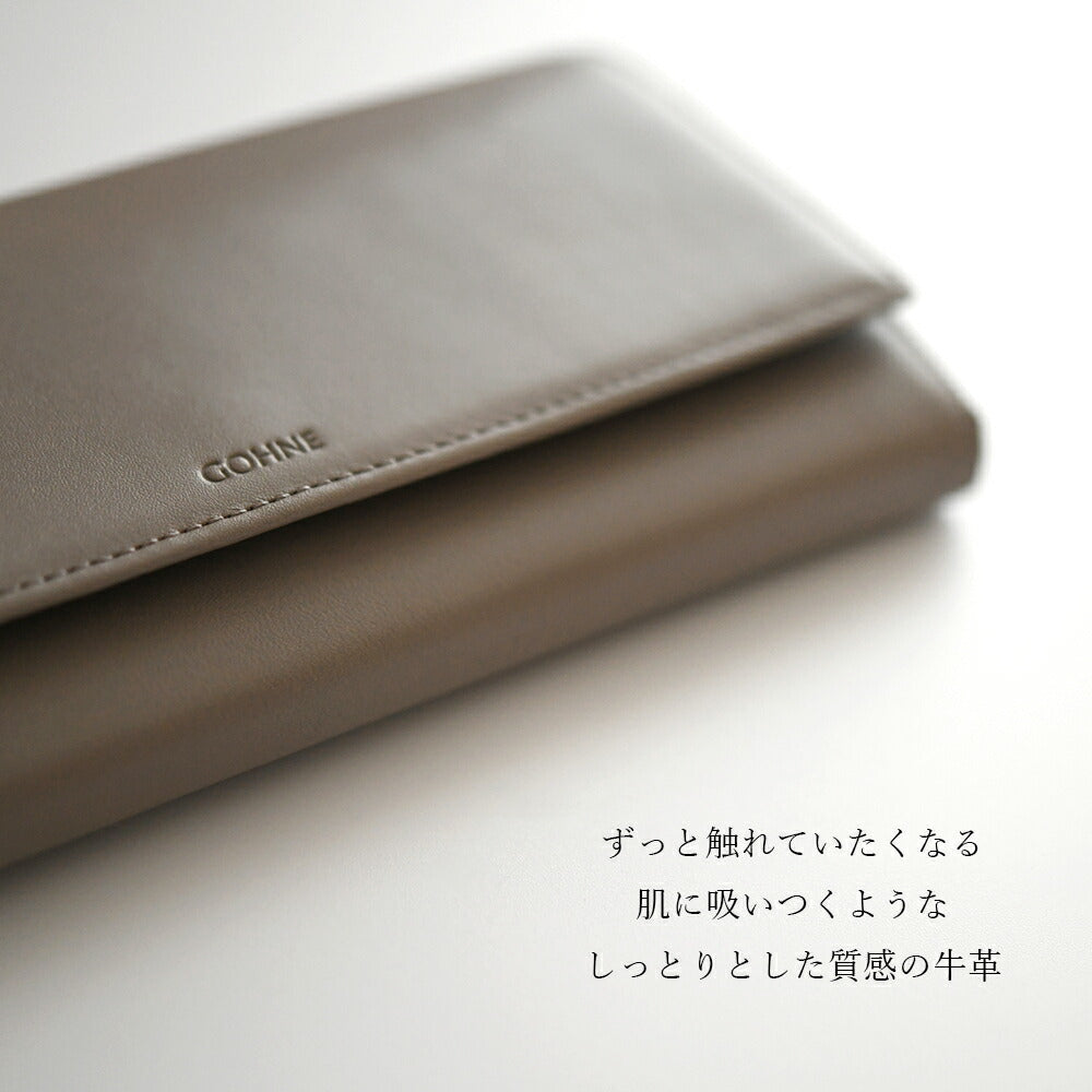 【made in Tokyo 日本製】長財布 レディース 本革 牛革 リアルレザー GOHNE ゴーネ L1103-19A 全5カラー 小銭入れ付き ラッピング無料
